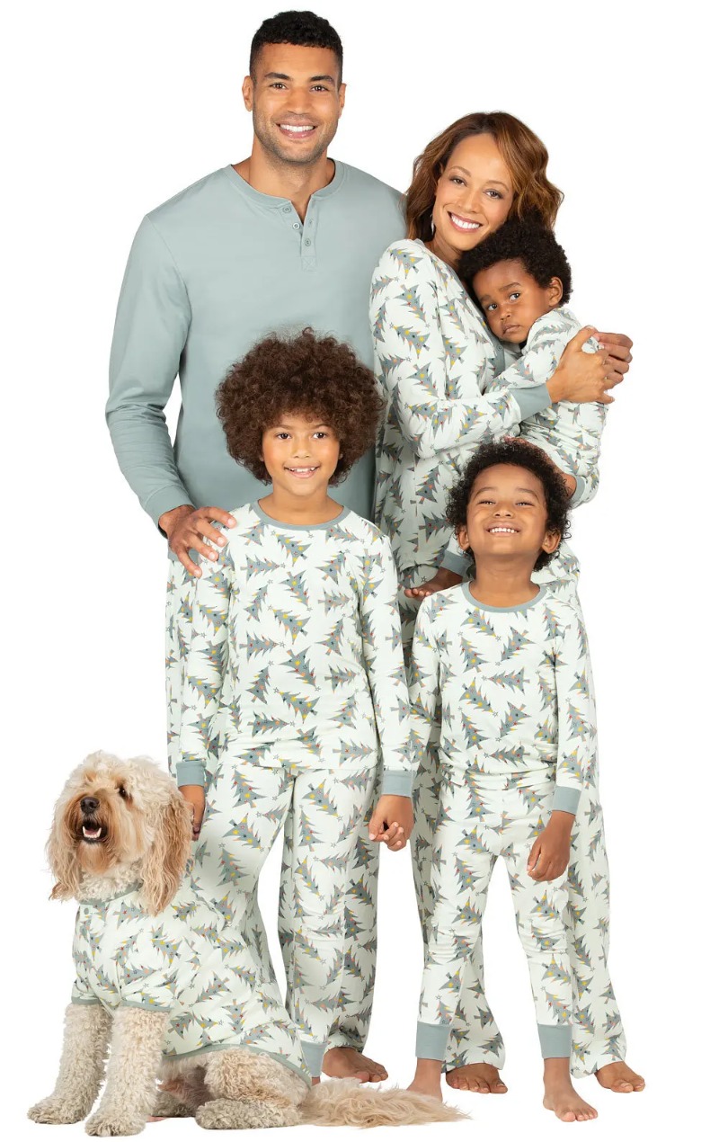 Family Tree Print - Ensemble pyjama assorti maman, fille, papa,