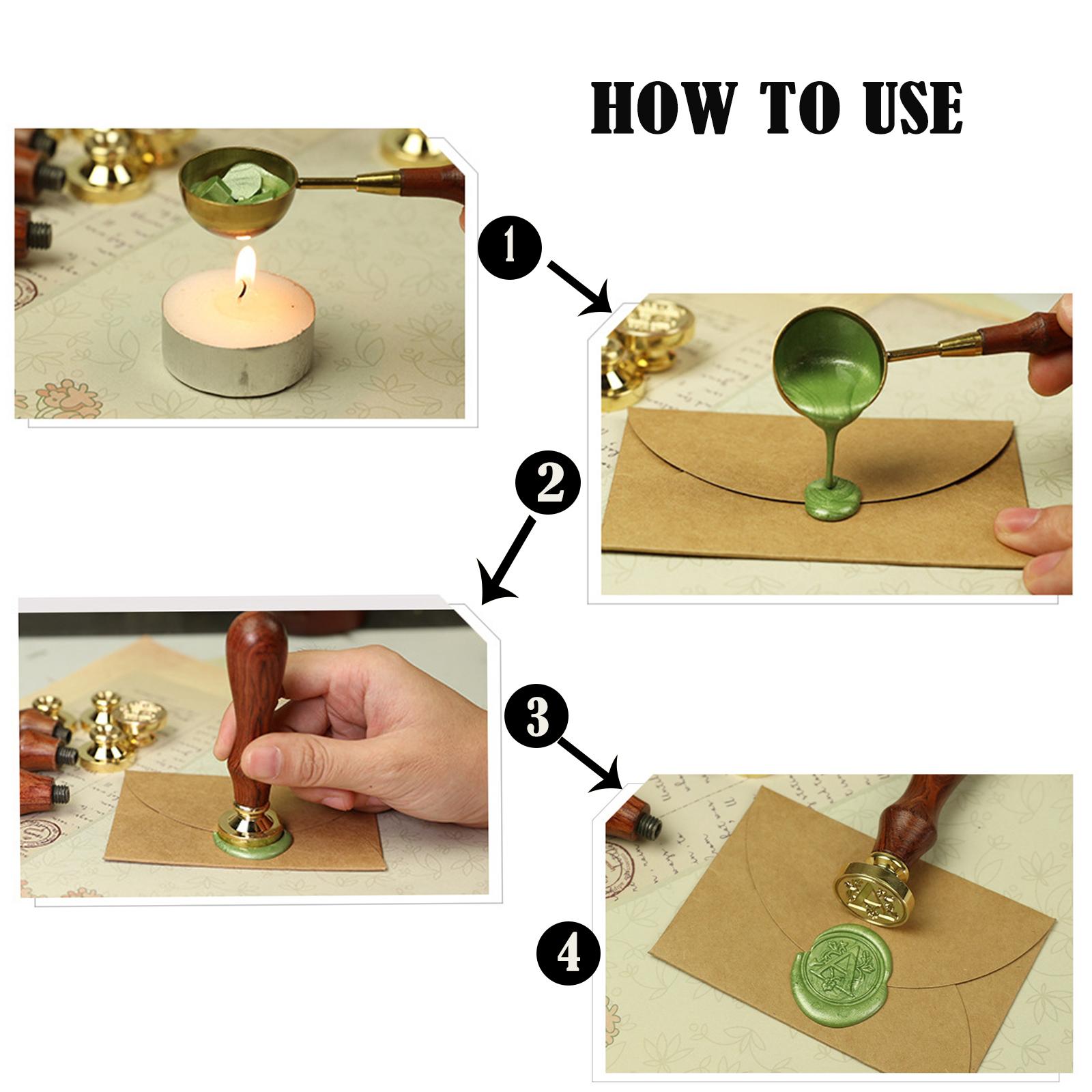 Wax Seal Letter Kit - Kit de tampon à cire avec