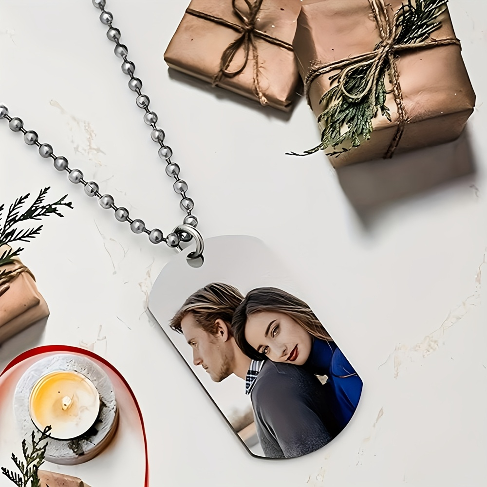 Pet Portrait Custom - Collier pendentif personnalisé pour homme, collier
