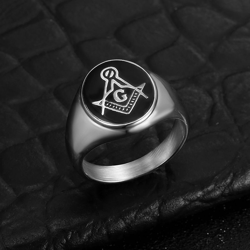 Bague maçonnique Vintage en ac - Initial Ring Custom avis et prix