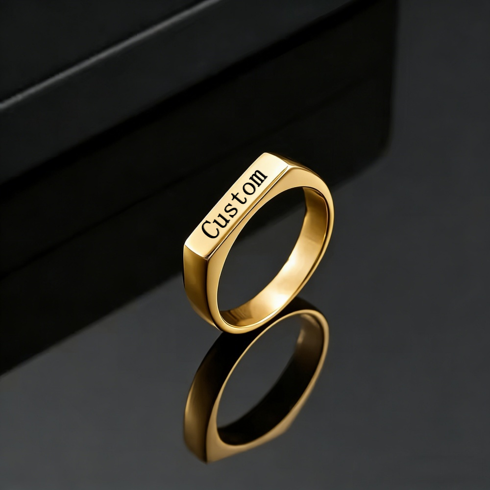 Bague personnalisée gravée ave - Initial Ring Custom avis et prix