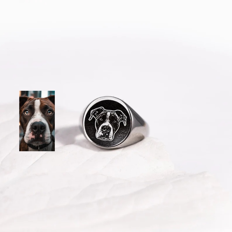 Bague signet personnalisée ave - Initial Ring Custom avis et prix