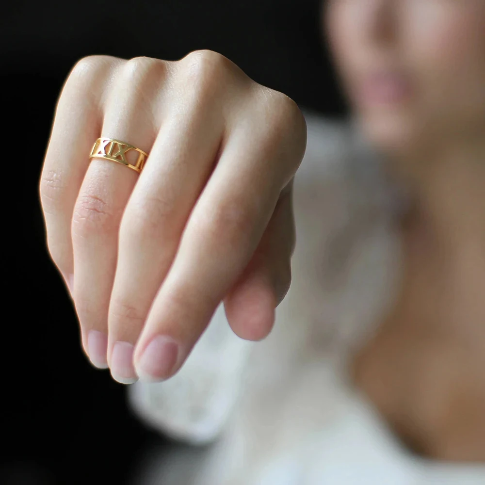 Bague ouverte avec lettre pers - Initial Ring Custom avis et prix