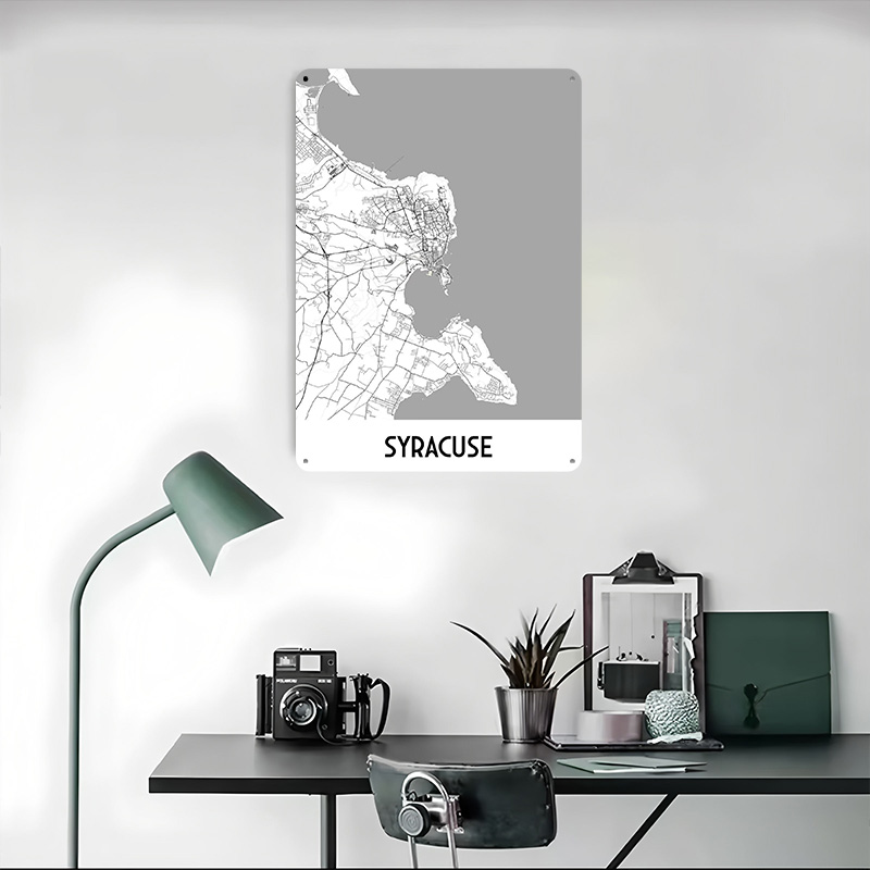 Affiche métallique Carte de la - Custom Map Poster avis et prix